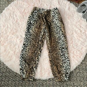 No Boundaries Animal Print Fleece Pants
